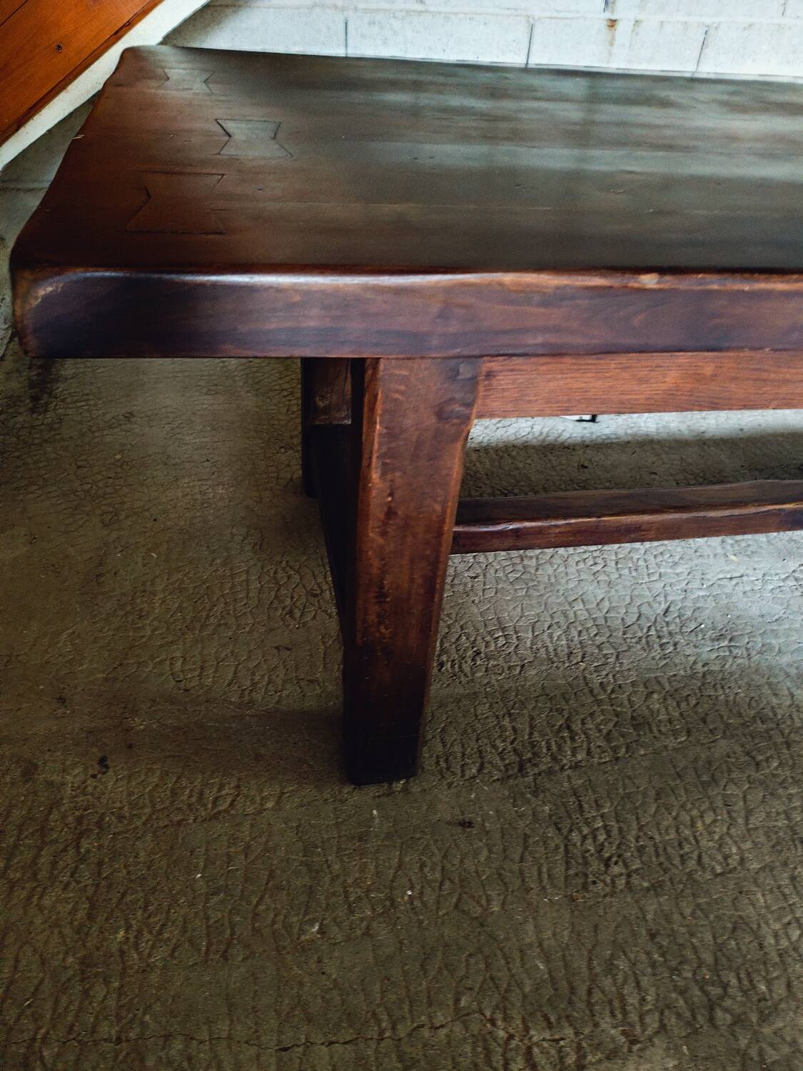 250 cm large farmhouse monastery table