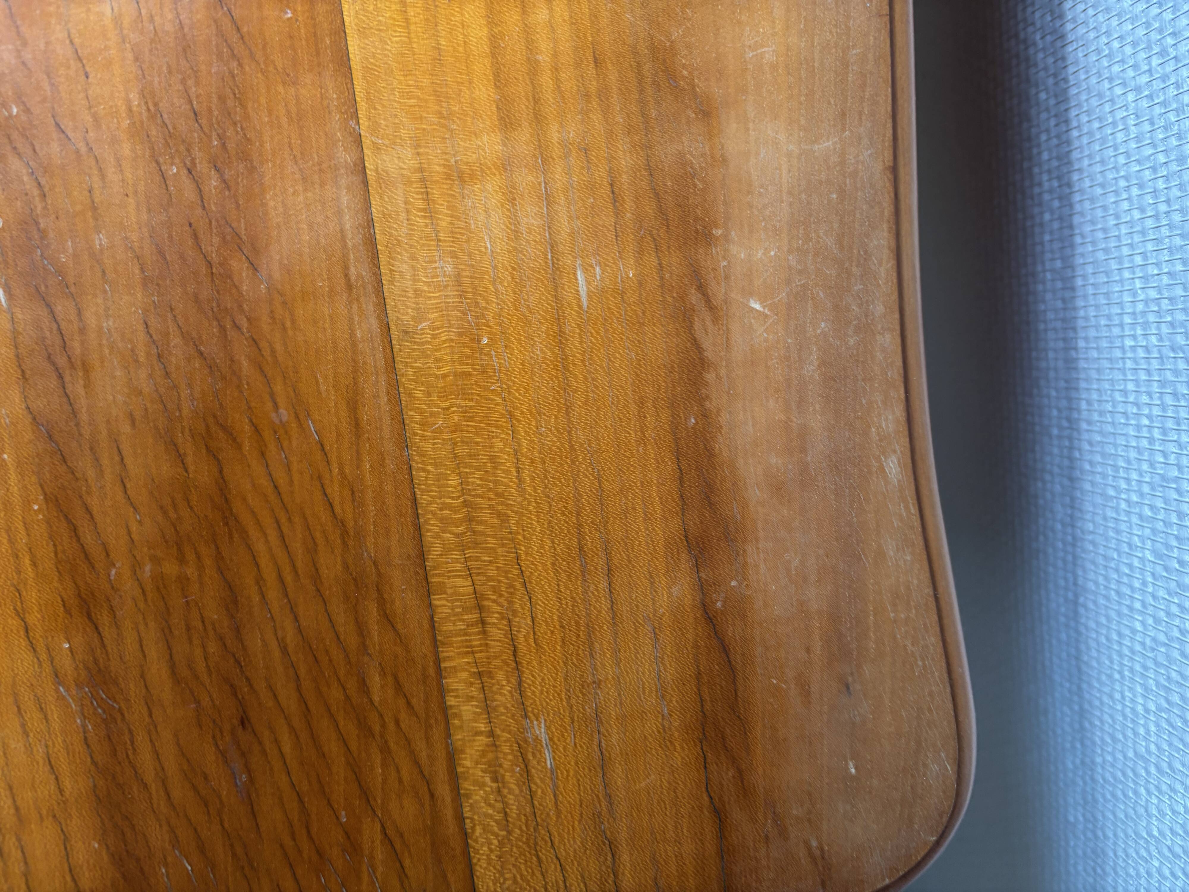 Coiffeuse basse en bois des années 60-70