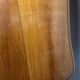 Coiffeuse basse en bois des années 60-70