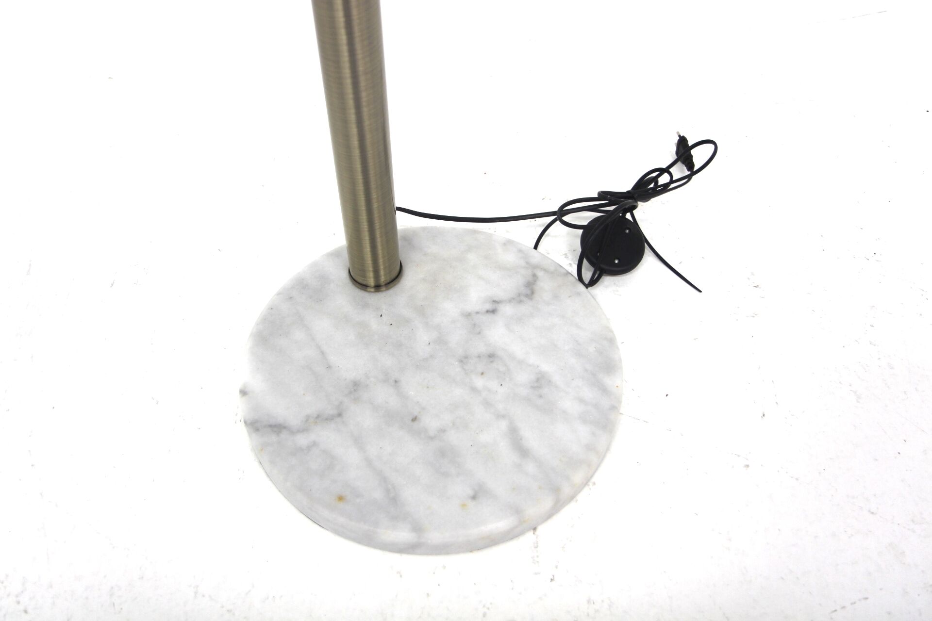 Scandinavian floor lamp in metal and marble, Sweden, 1950.