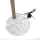 Scandinavian floor lamp in metal and marble, Sweden, 1950.