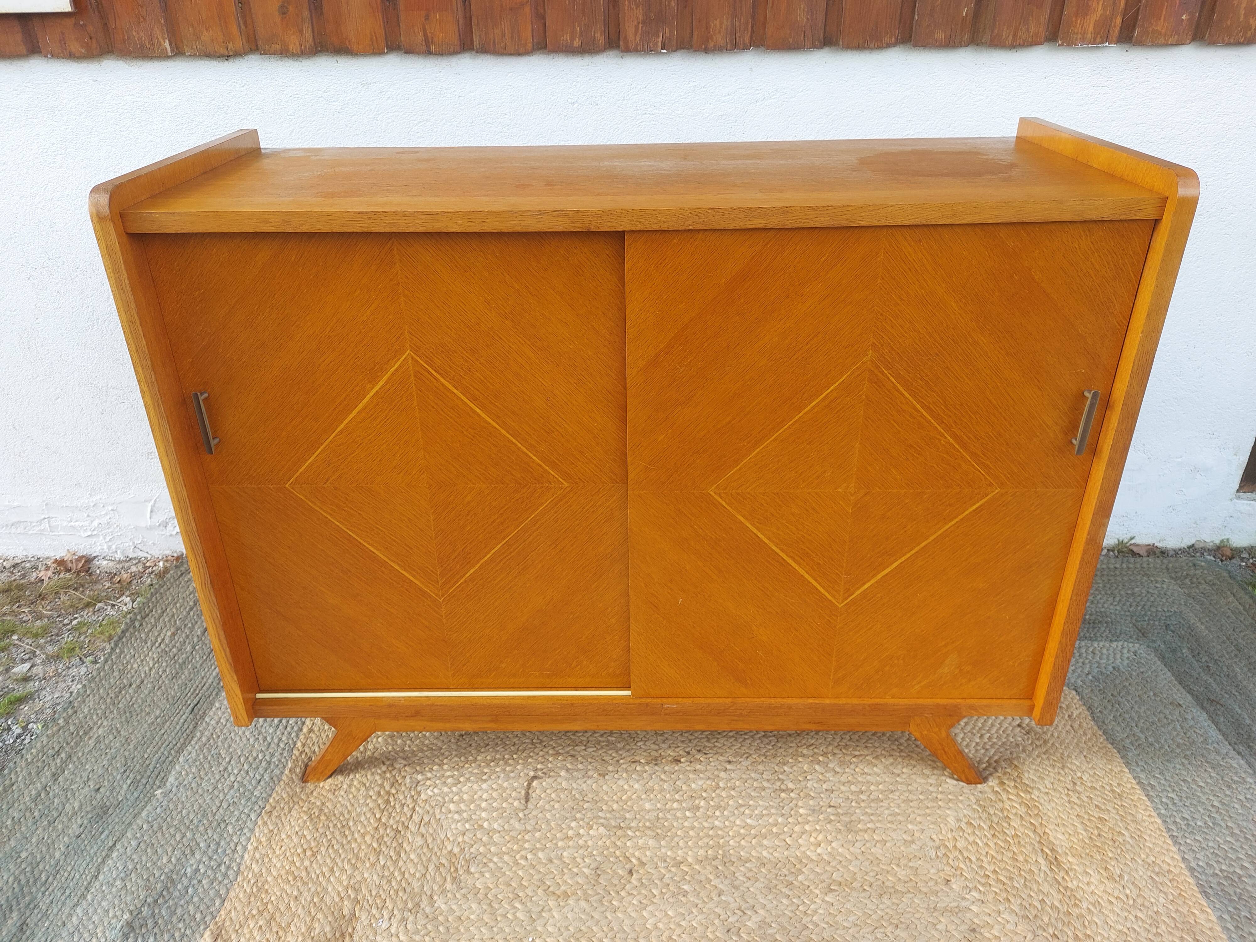 sideboard, buffet with sliding doors and splayed legs
