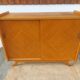 sideboard, buffet with sliding doors and splayed legs