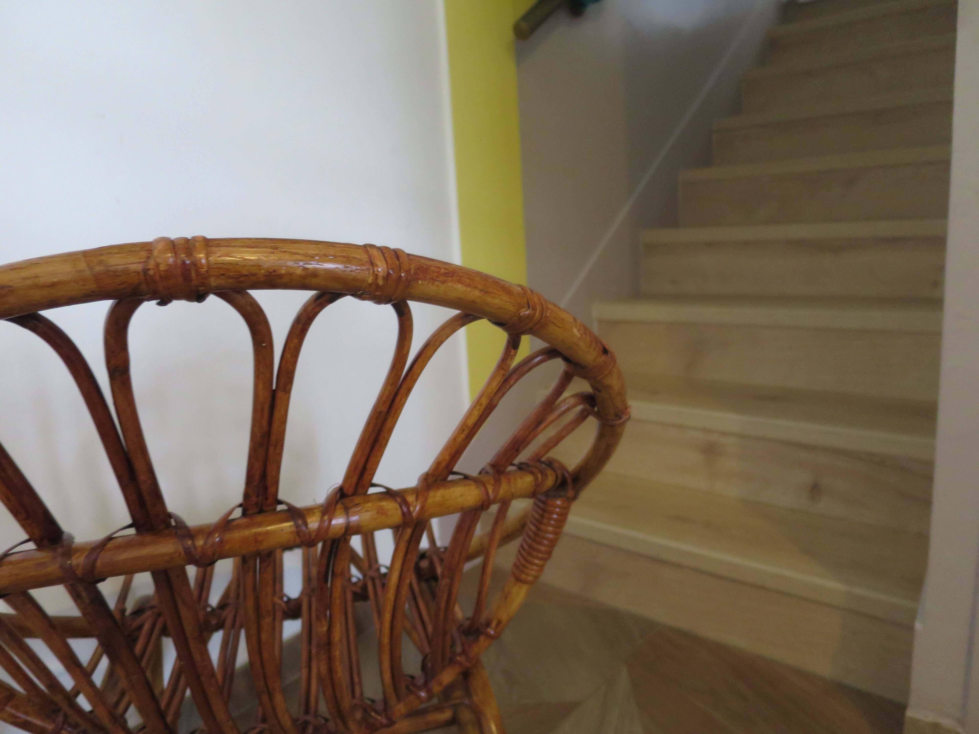 Rattan armchairs for children, 1980s
