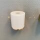 Wall lamps with milky white acrylic plastic shades and solid brass bases
