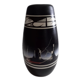 Navajo Vase "Thunderstorm at Monument Valley"