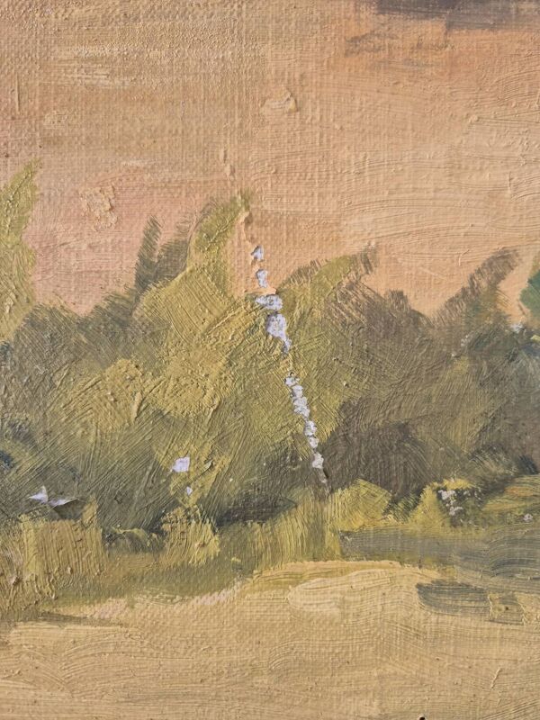 Maison de maître, huile par PG Klein