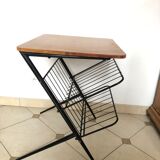 Vintage magazine rack table