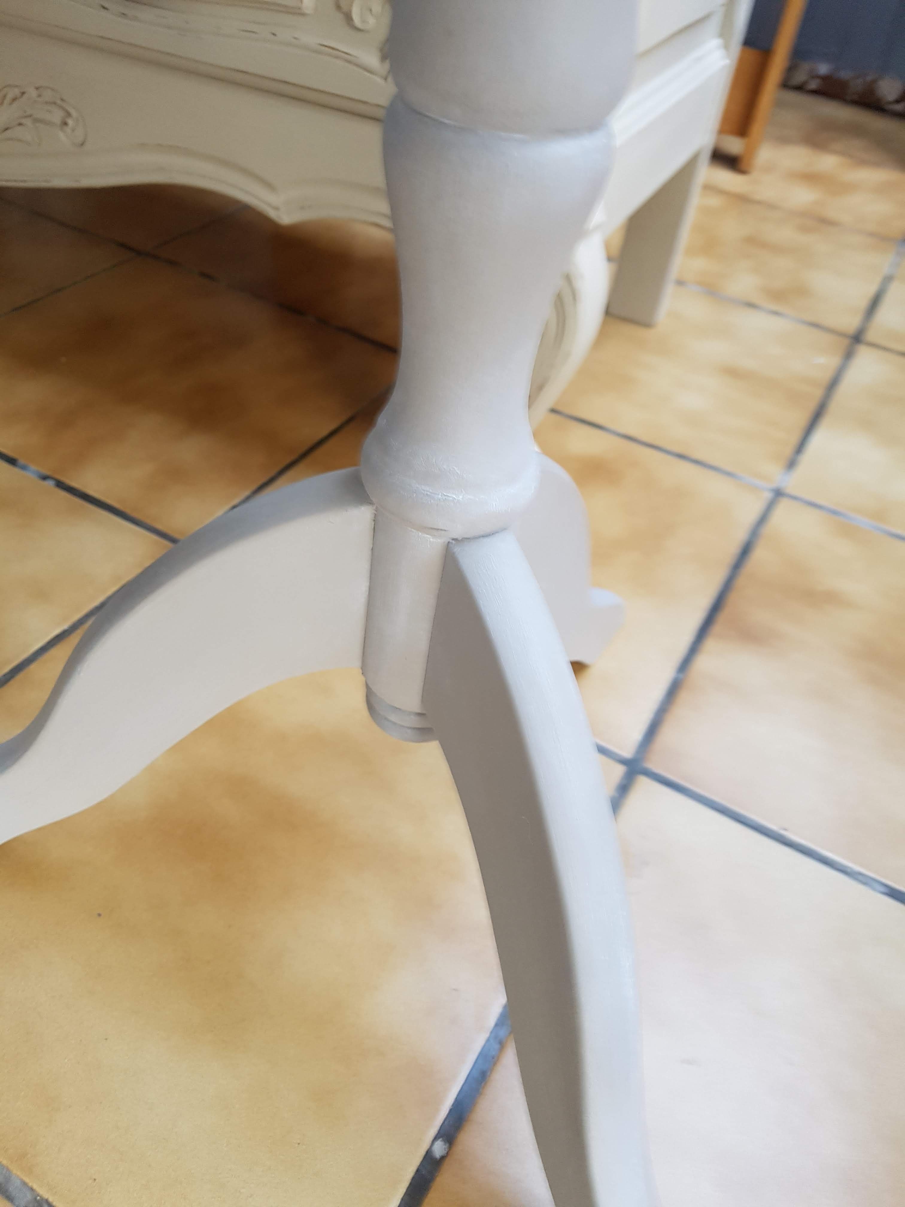 Guéridon console bois vintage