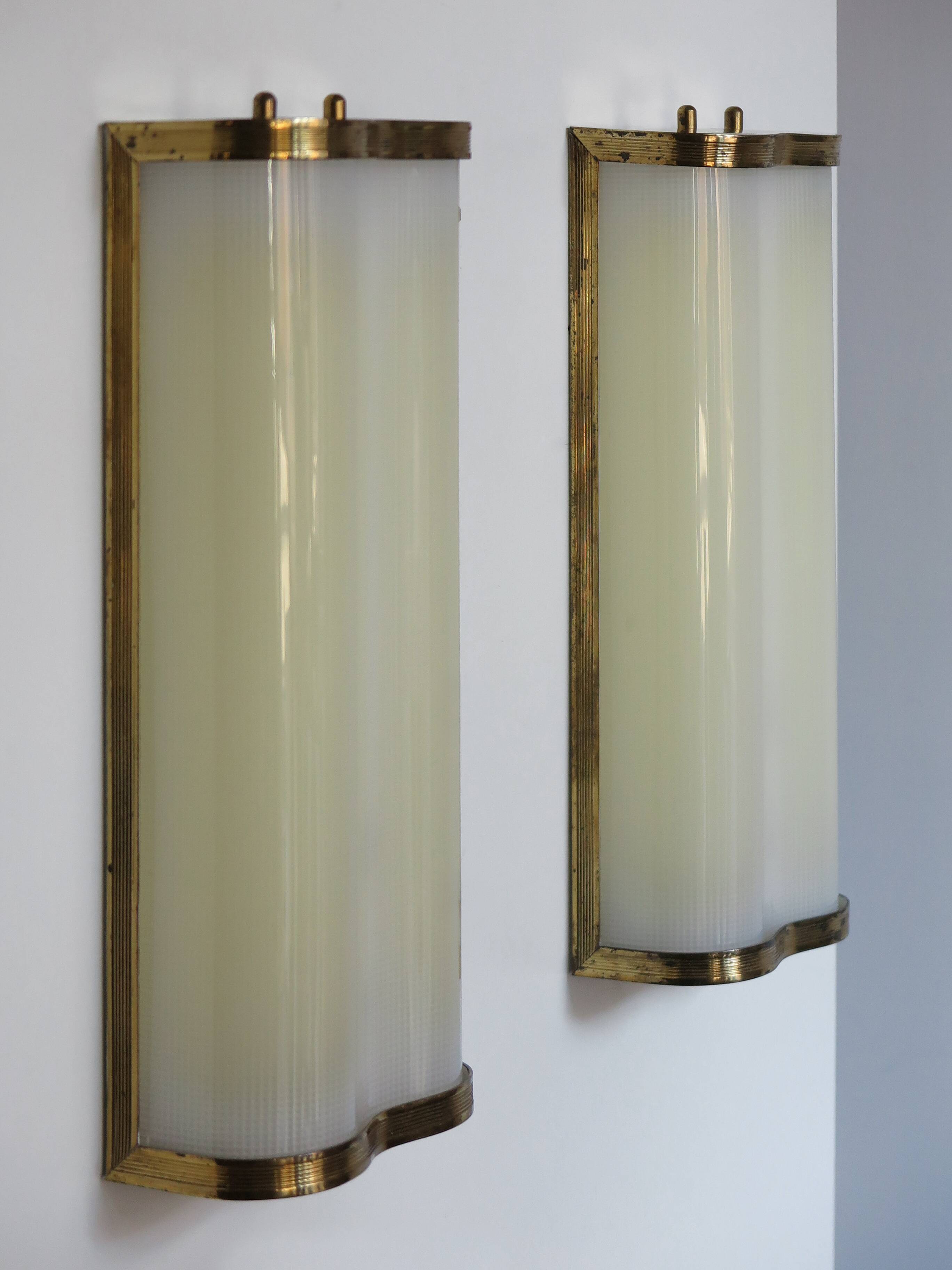 Italian sconces wall lamps 1950s