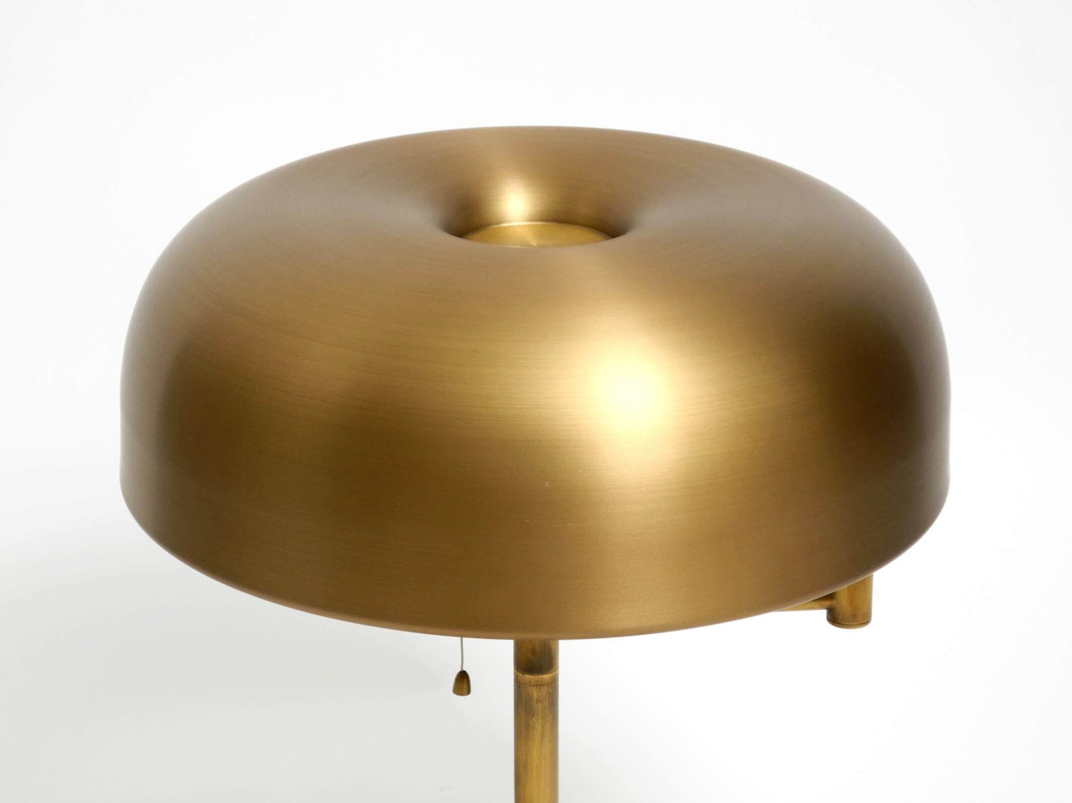 Extraordinary heavy 1960s XXL brass table lamp by Staff with a swivel joint