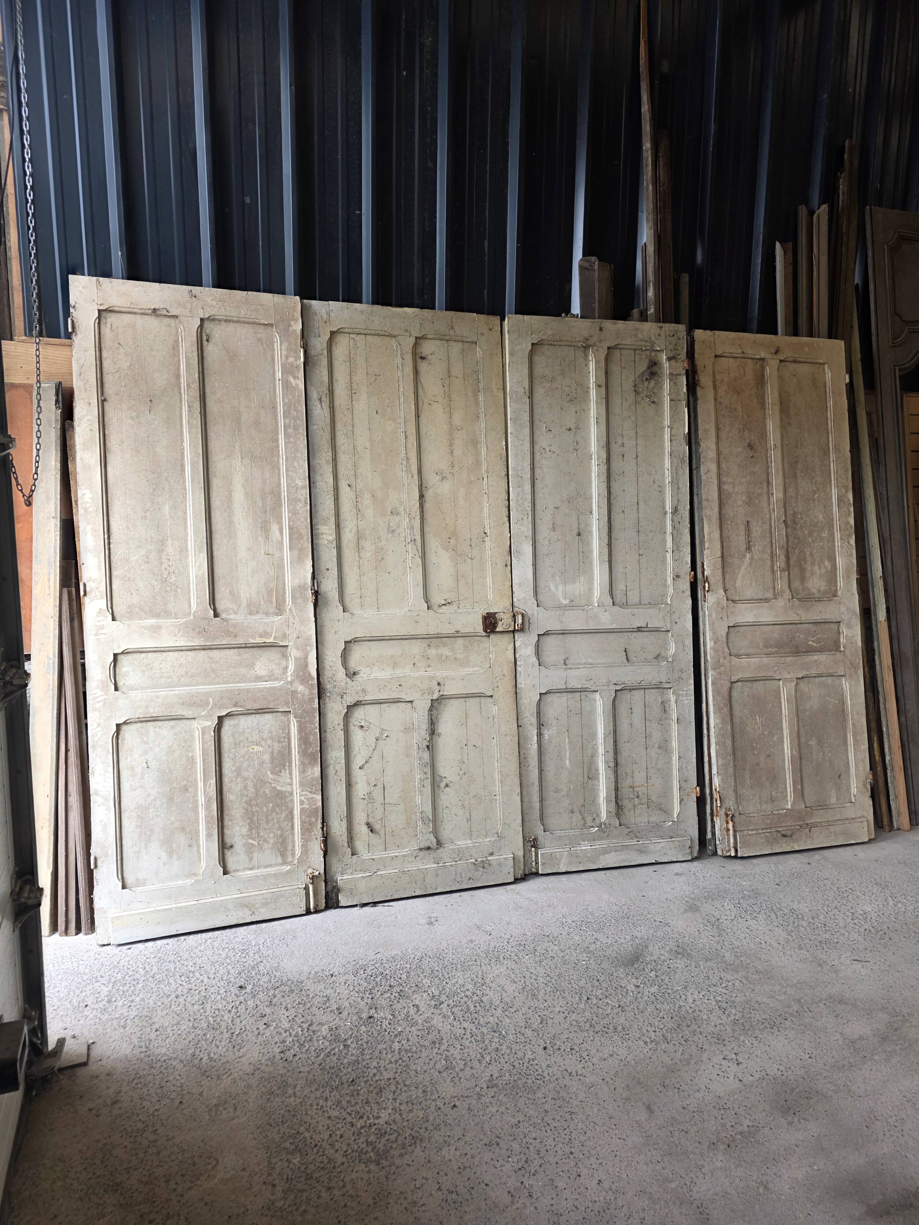 4 old partition doors
