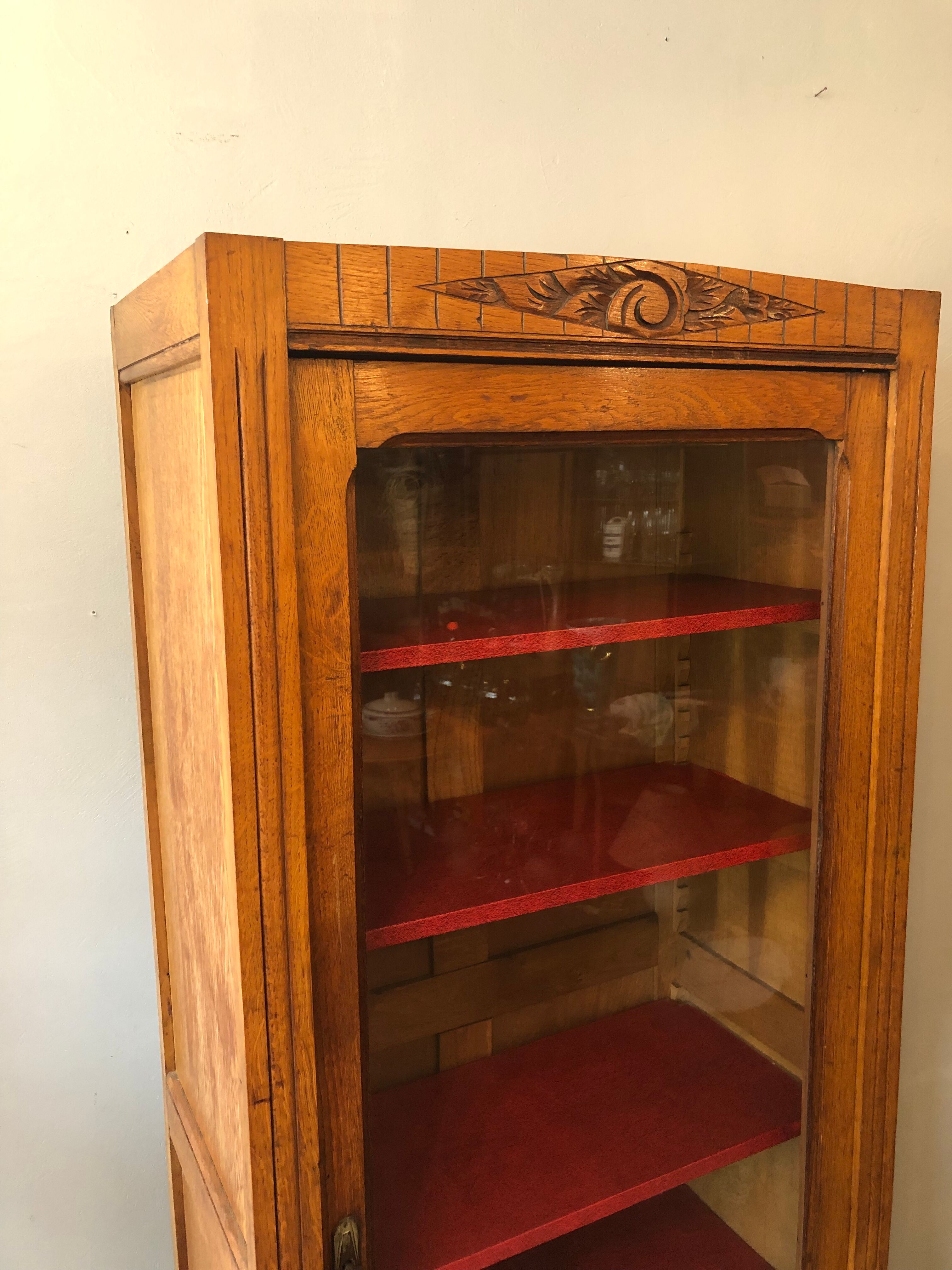 Art Deco glass cabinet