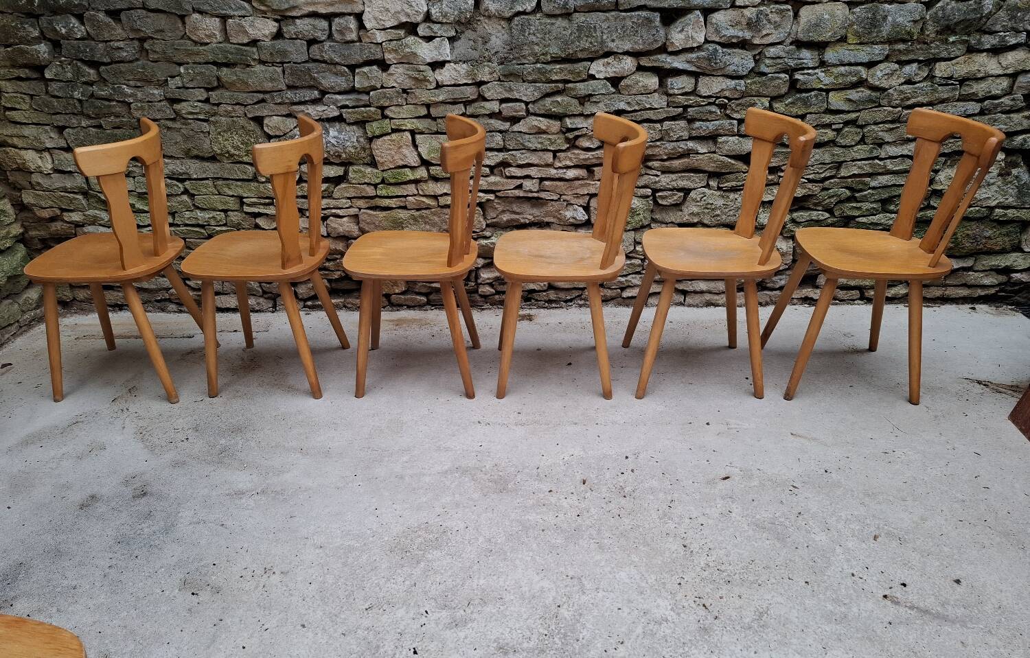 Set of 12 bistro chairs