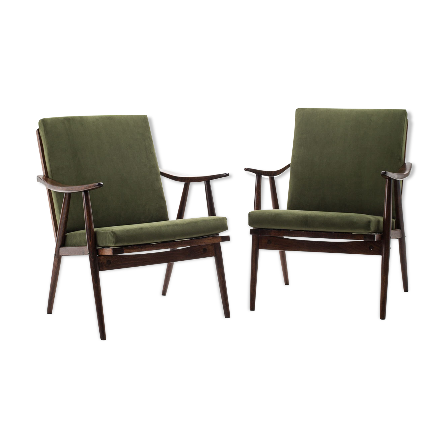 Pair of Ton armchairs