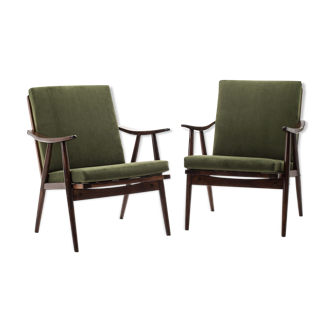 Pair of Ton armchairs