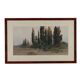 Old painting signed Angelos Giallinas, watercolour on paper from the 1800s.