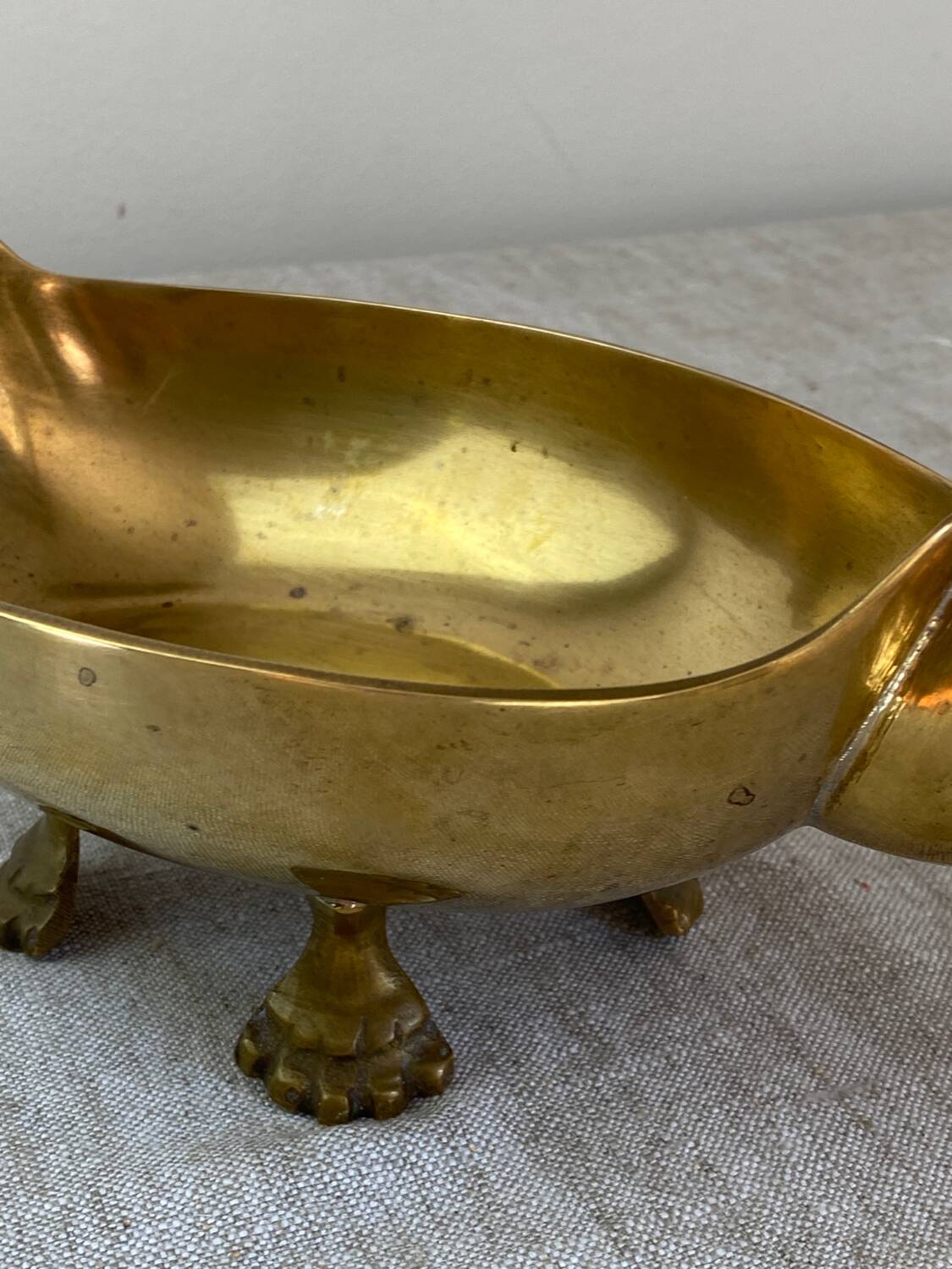 Brass zoomorphic cup