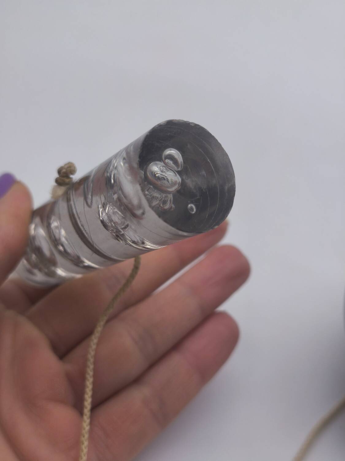 Bubble plexiglass cup-and-ball – Vintage 1970s design