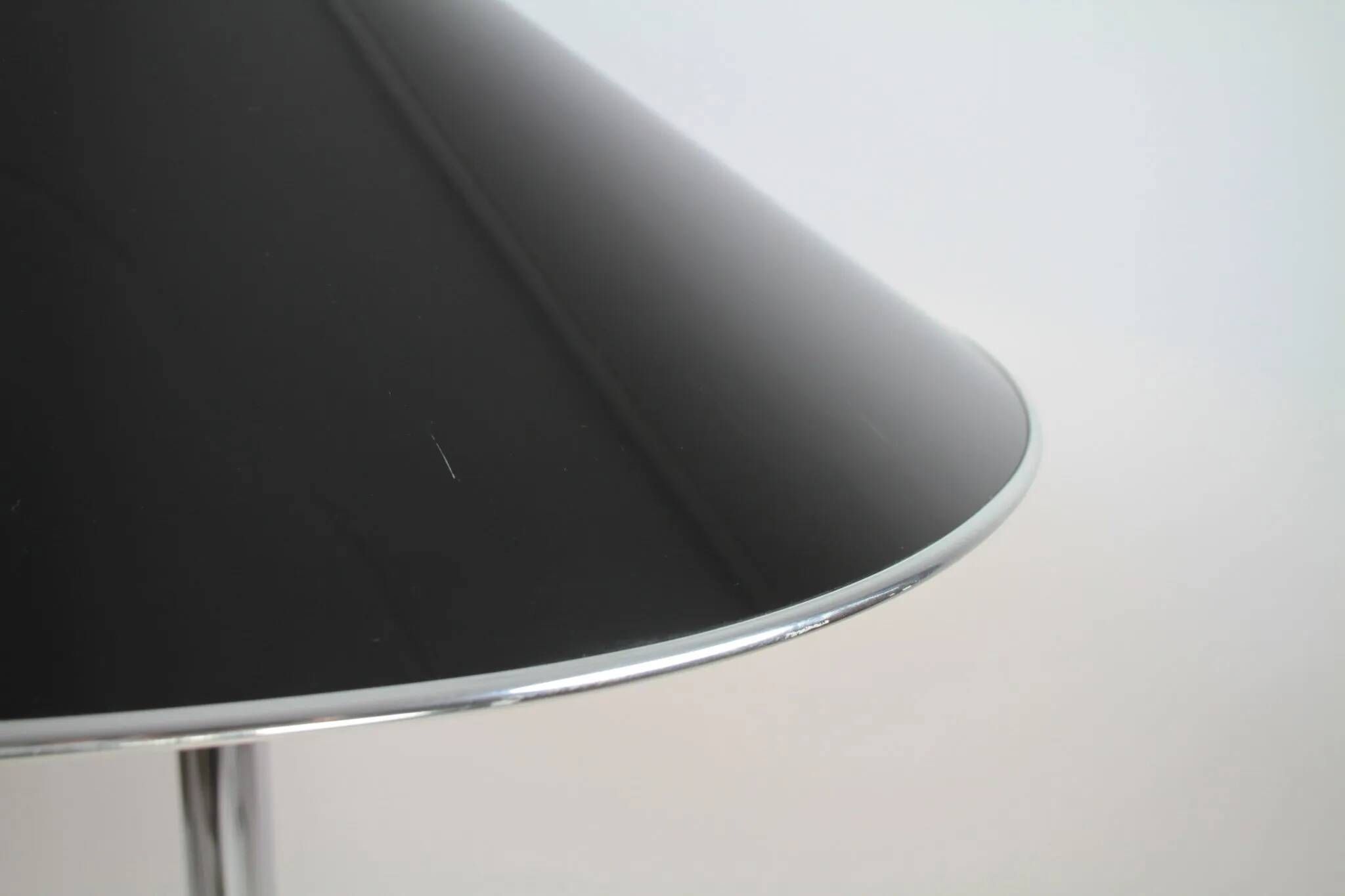 Ateljé Lyktan floor lamp with rare oversized custom shade – Sweden, 1970s
