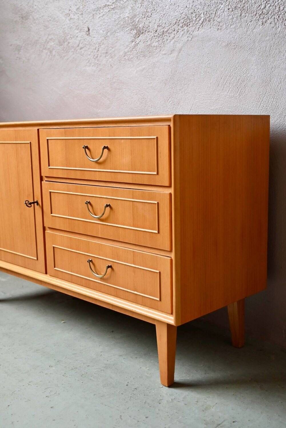 Small Scandinavian buffet from the 50s-60s in light oak.