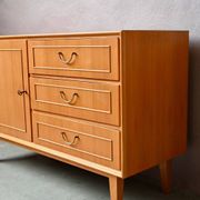 Petit buffet bahut scandinave années 50-60 chêne blond