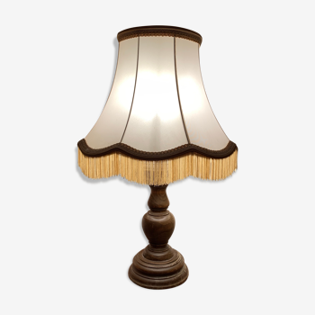 Lampe en bois vintage