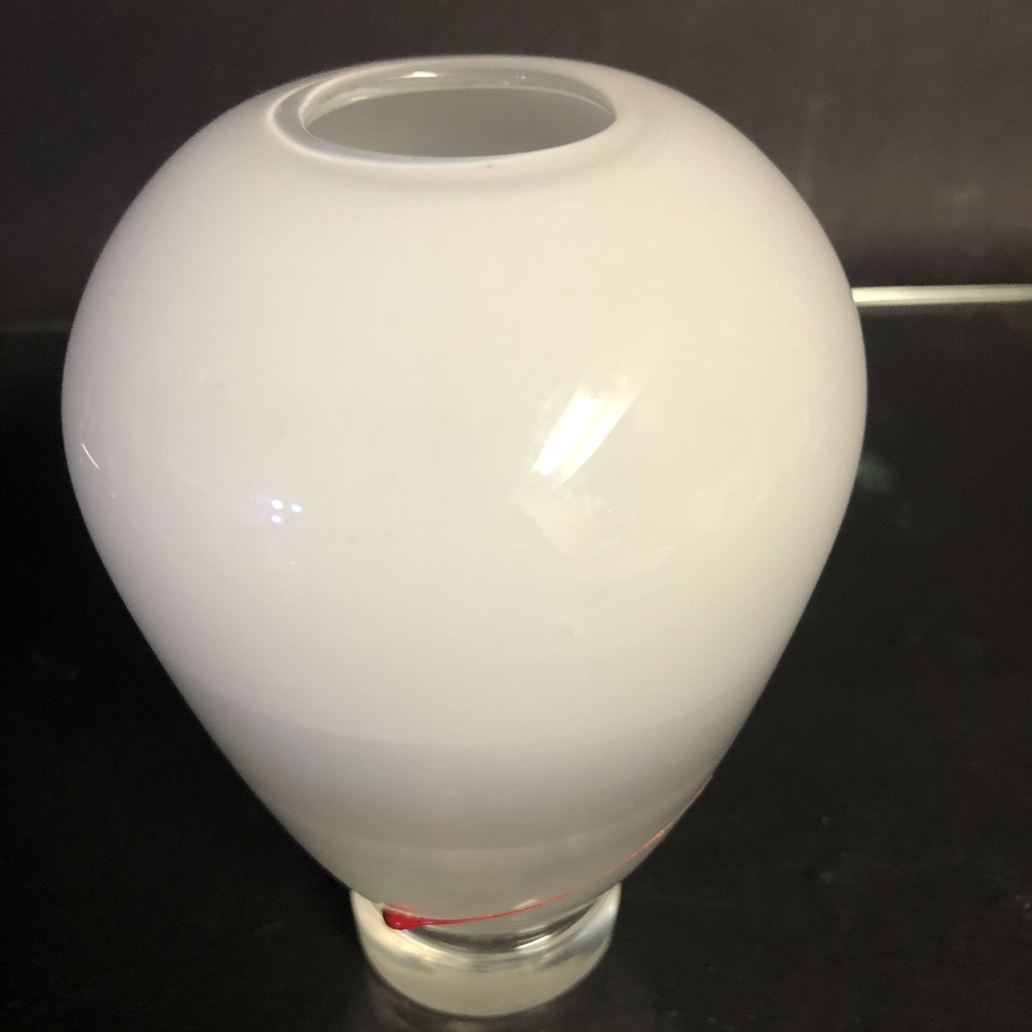 Archimede Seguso vase in Murano glass signed in vetri d'Arte blown glass
