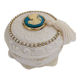 Boîte à bijoux en biscuit vintage
