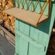 1960s rattan wall shelf