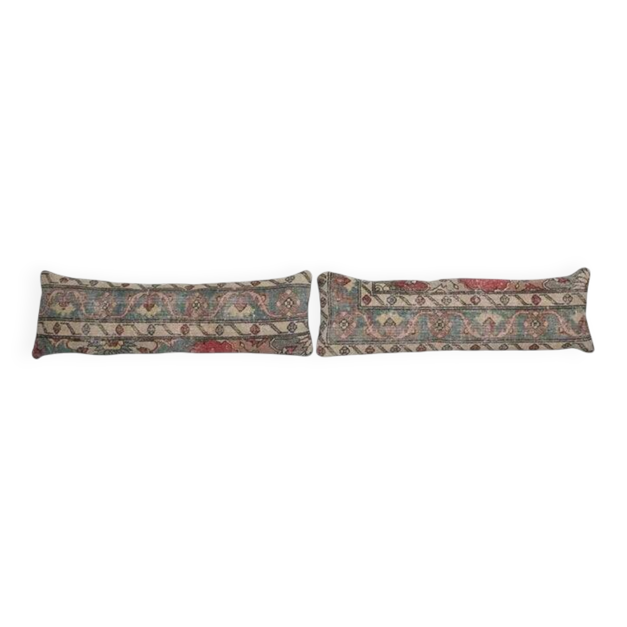 Set of 2 vintage Turkish cushion covers 30x76 cm
