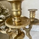 Golden bronze chandelier