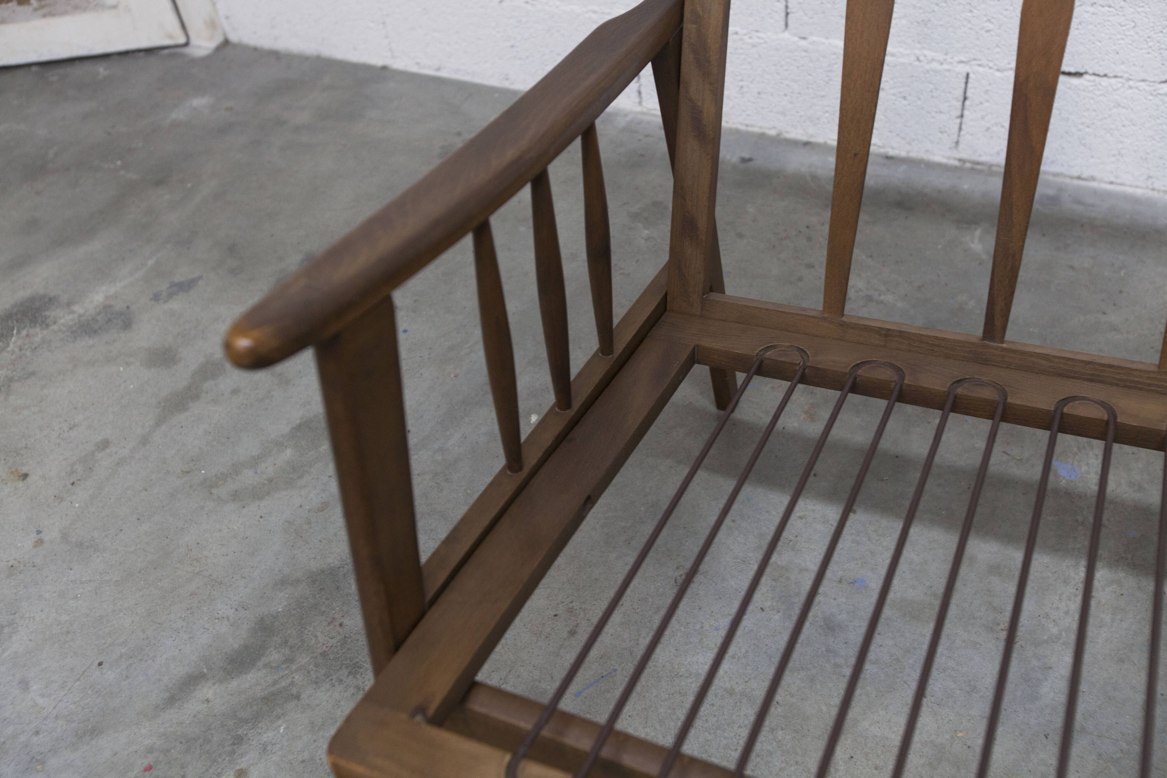 Scandinavian teak armchair, 1960s, Scottish style, collapsible