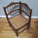 Corner chair canus Louis XV style