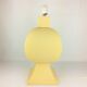 Ceramic lamp, pastel yellow Charolles earthenware 1980