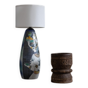 Marian Zawadzki "Oryx" Floor Lamp Unique, Tilgmans Ceramic, Sweden, Dated 1963
