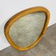 Scandinavian style wooden rim rearview mirror