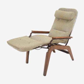 Relaxed recliner armchair from the 60/70s from Lama