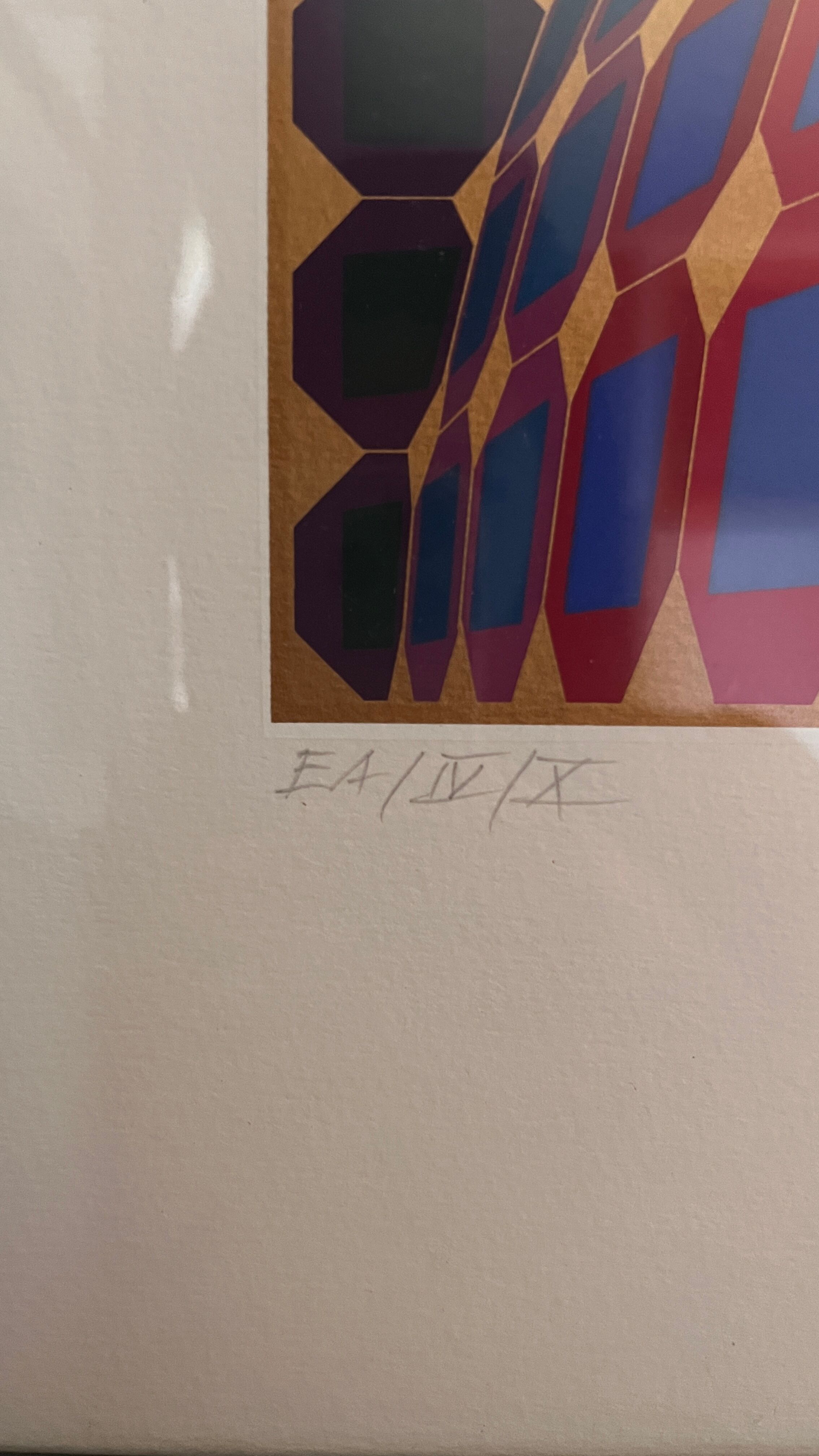 Lithograph Victor Vasarely 1906/1997