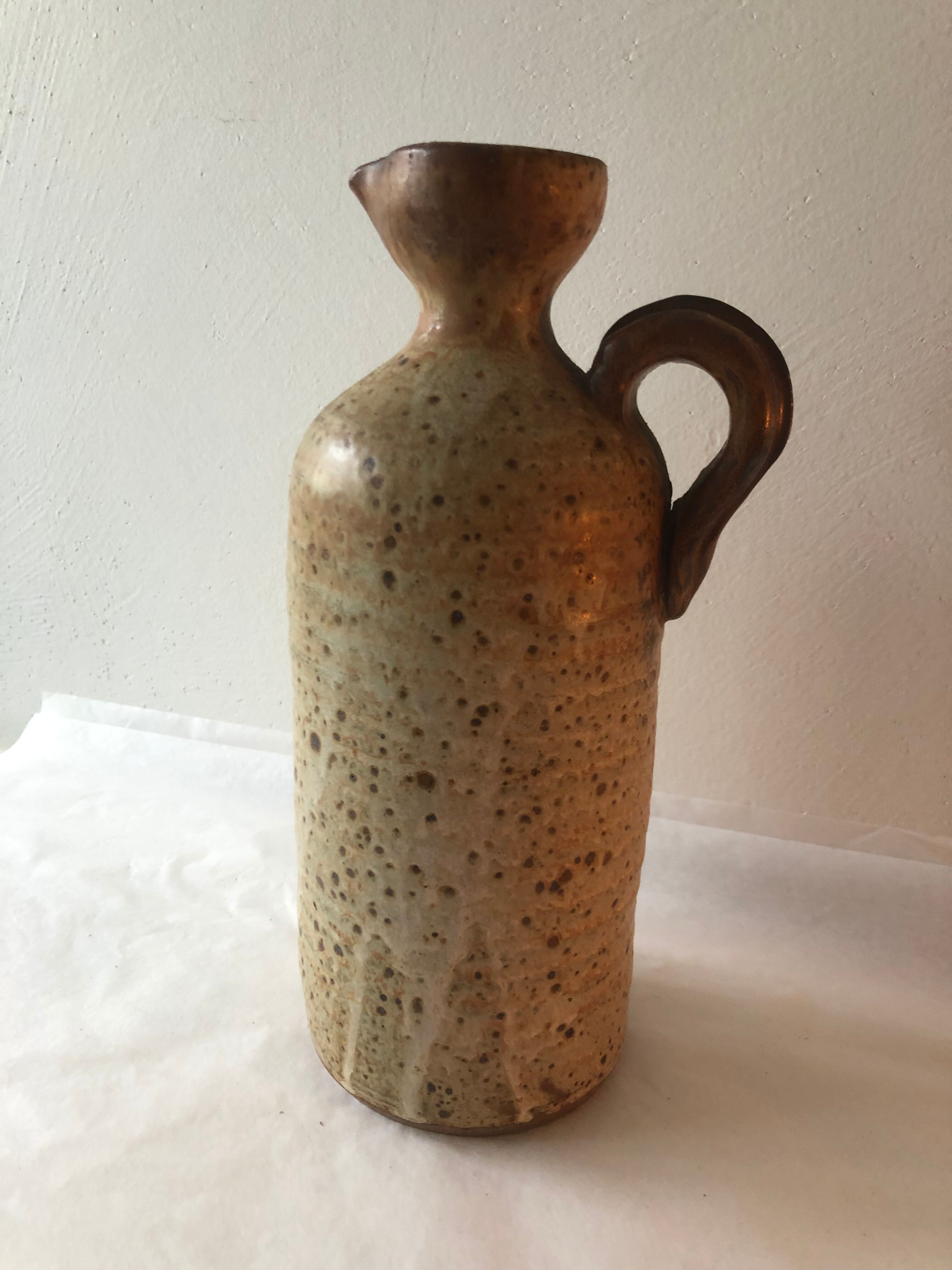 Pitcher ceramic stoneware vintage