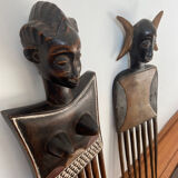 Pair of Akan combs