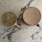 Stoneware pitcher x2