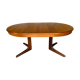 Extendable Scandinavian style dining table with double elongations by Maison Ducau, Circa 1970