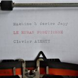 Japy portable metal anthracite 1960 portable writing machine