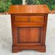 Louis-Philippe style bedside table or end table in cherry wood from the 1980s.
