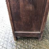 Buffet Louis XV ancien en chêne massif à 2 tiroirs et 2 portes