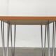 Vintage side table with hairpin legs from Denmark by Pin Age.