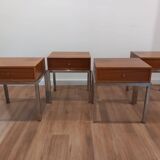 Bedside tables 4 pieces 70s Italy