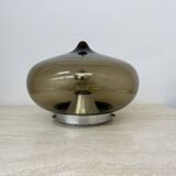 Mid-century Dijkstra smoked glass ceiling lamp space age, 1970’s