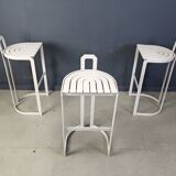 Vintage bar stools by Allmilmö, 1980s, Set of 3